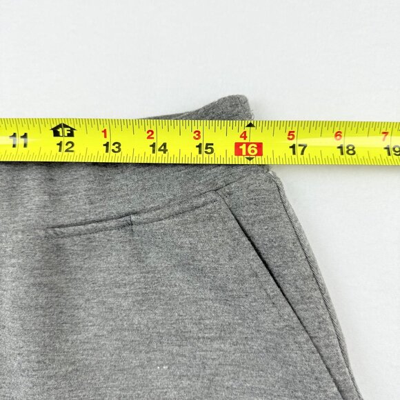 Lillusory Women's Wide Leg Elastic Drawstring Stretch Grey Sweatpants Size 8 - Picture 7 of 10